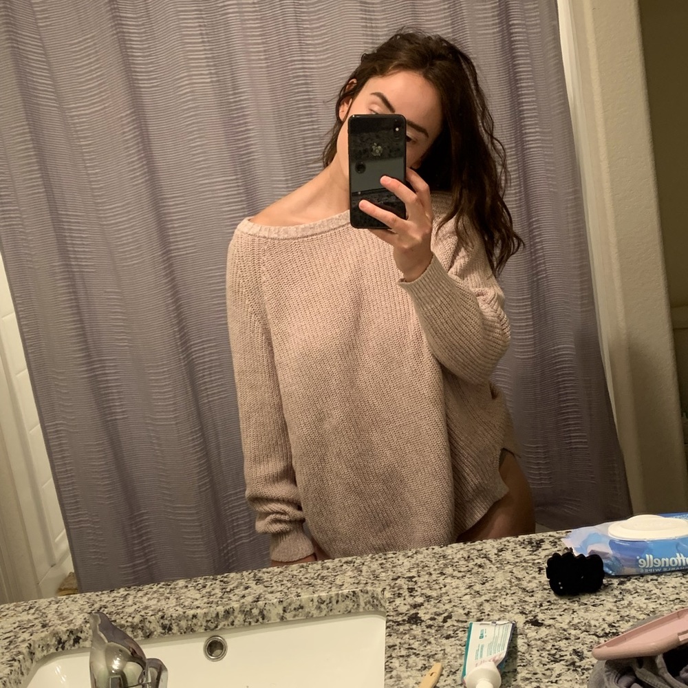 Pink Oversized Sweater